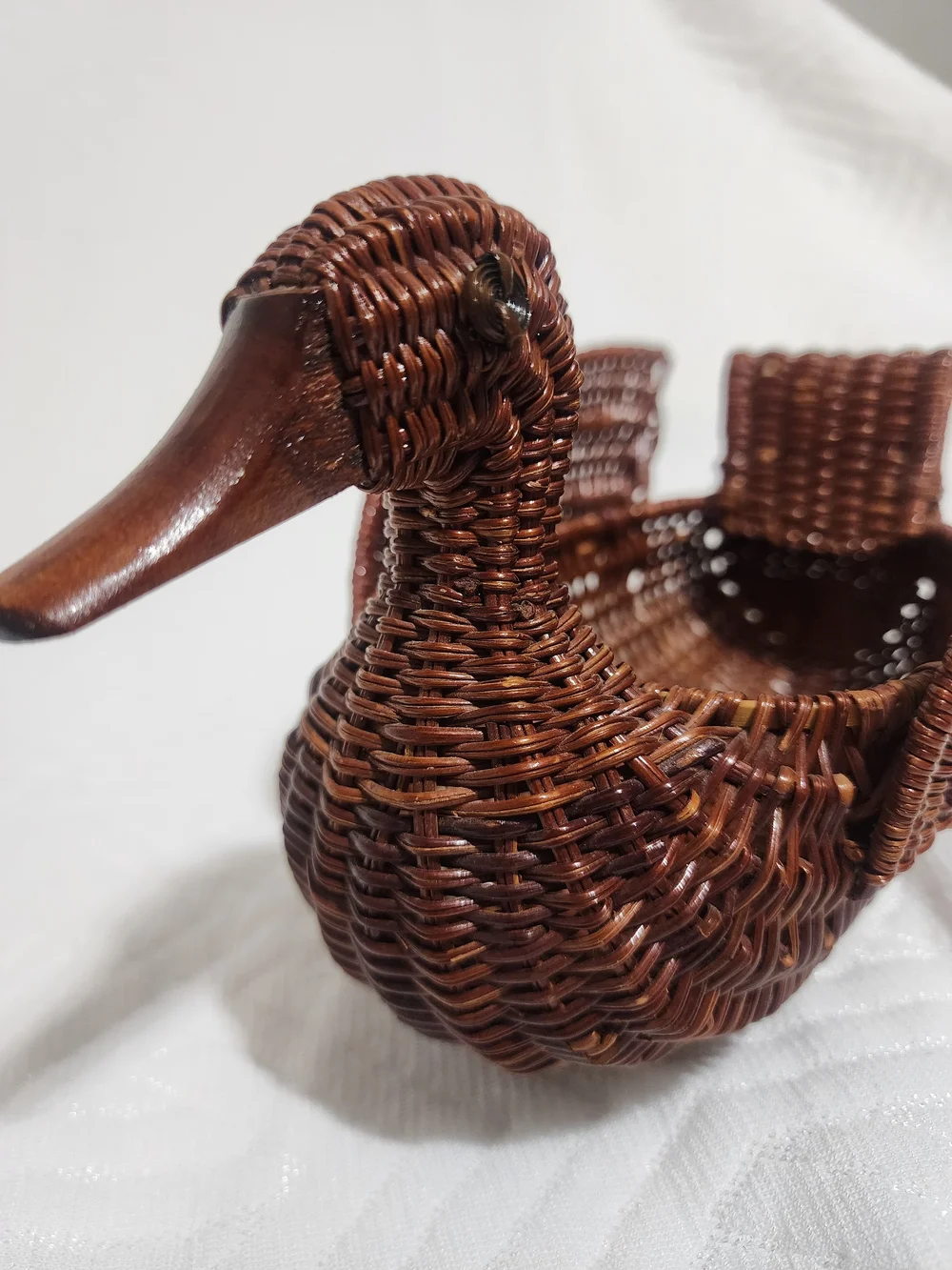 Woven Duck Basket - Brown Decorative Home Accent